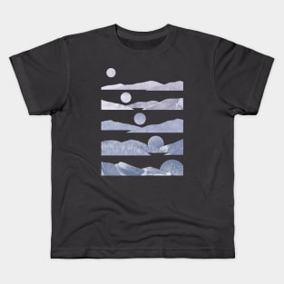 cosmos space moon Kids T-Shirt